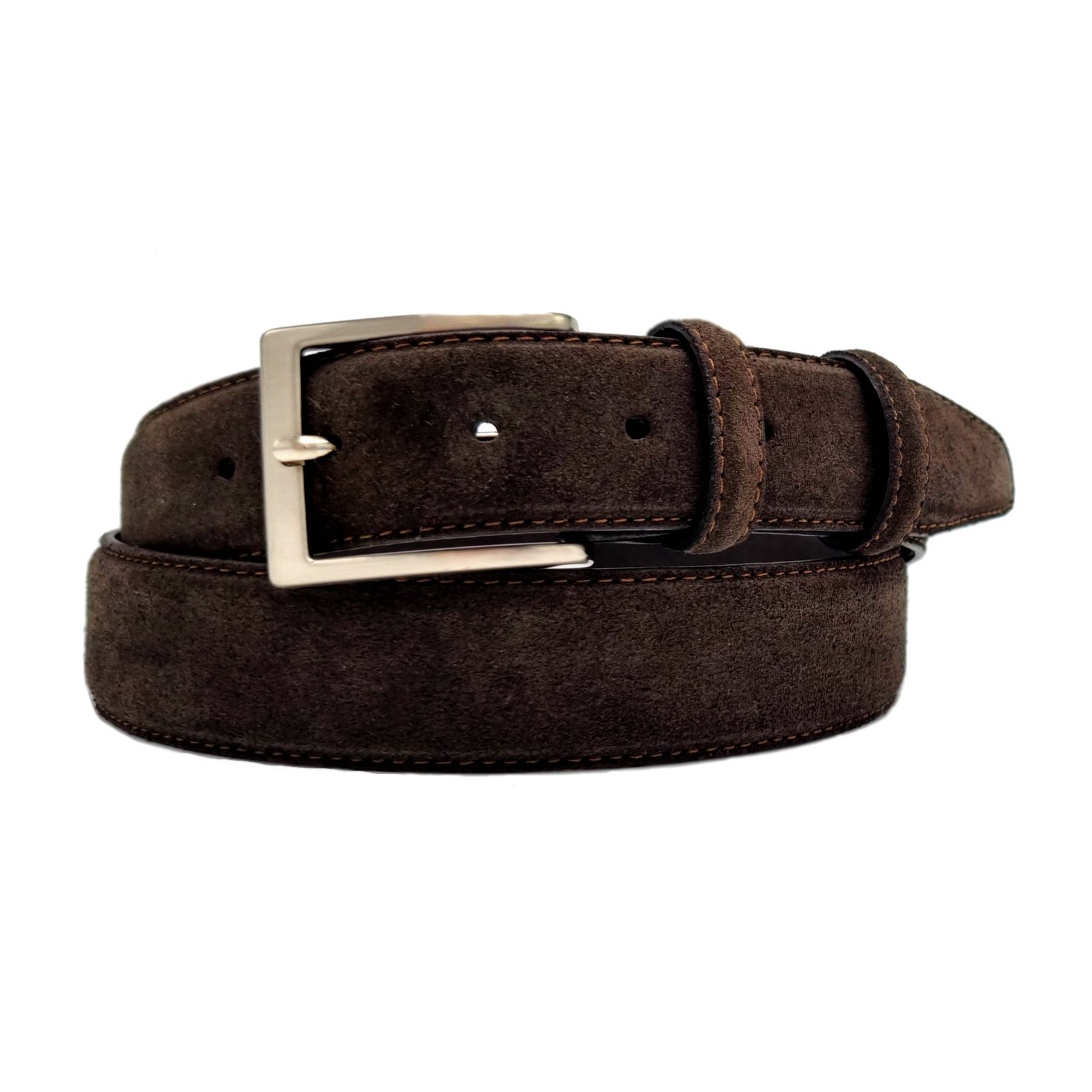 BELT SUEDE BRUIN - Riem suede bruin 1 - BELT - SU B
