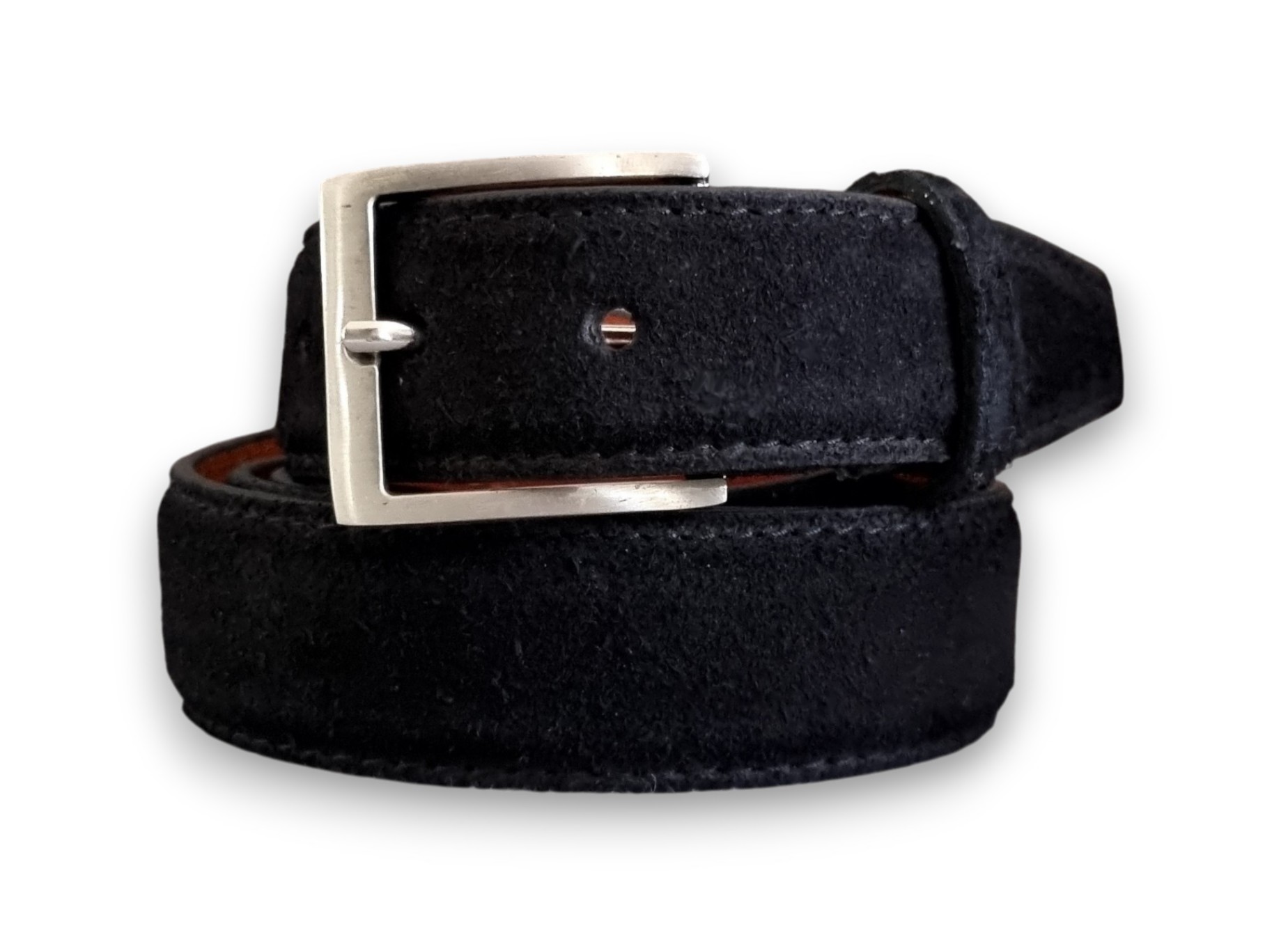 BELT SUEDE ZWART - Suede riem zwart - BELT - SU ZW